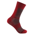 Wrightsock Wandersocke Crew Merino Coolmesh II (dünn, Merinowolle) rot - 1 Paar