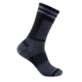 Wrightsock Sportsocken Crew Coolmesh II (dünn, atmungsaktiv, bequem) schwarz/grau - 1 Paar