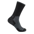 Wrightsock Wandersocke Crew Escape (extra Frottee-Polsterung, mitteldick) schwarz/grau - 1 Paar