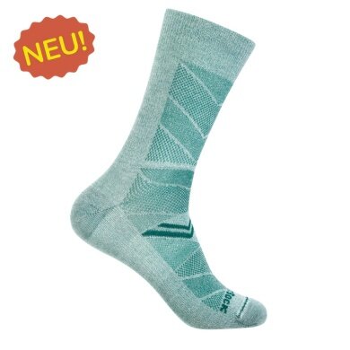 Wrightsock Sportsocken Crew Coolmesh II (dünn, atmungsaktiv, bequem) alpinegrün - 1 Paar