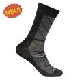 Wrightsock Sportsocken Crew Coolmesh II (dünn, atmungsaktiv, bequem) schwarz/pearlgrau - 1 Paar