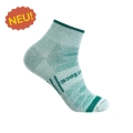 Wrightsock Sportsocken Quarter Coolmesh II (dünn, atmungsaktiv, bequem) alpinegrün - 1 Paar