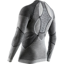 X-Bionic Langarmshirt Apani 4.0 Merino Unterwäsche schwarz/grau/weiss Herren