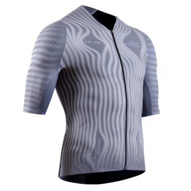 X-Bionic Fahrrad-Shirt Corefusion Ultimate Jersey (Front-Reißverschluss, dreier Rückentasche) windmap grau Herren