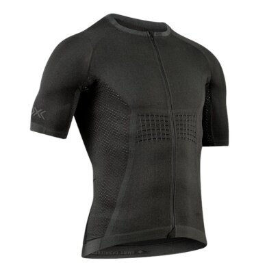 X-Bionic Fahrrad-Shirt Xceed Ride Jersey (Front-Reißverschluss, angenehmes Tragegefühl) schwarz Herren