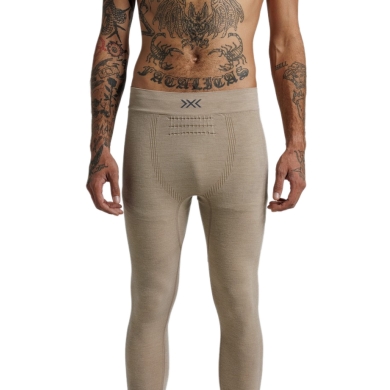 X-Bionic Funktionshose Mightywool Pant (Merinowolle, warm) lang sand/beige Herren