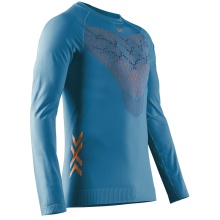 X-Bionic Funktions-Langarmshirt Twyce Run Shirt (enganliegend) Unterwäsche mineralblau/orange Herren