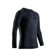 X-Bionic Lauf-Langarmshirt Xceed Run Shirt LS (leicht, optimale Temperaturregulierung) schwarz/rhinograu Herren