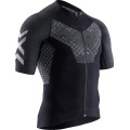 X-Bionic Fahrrad-Shirt Twyce 4.0 Kurzarm-Full-Zip schwarz Herren
