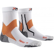 X-Socks Laufsocke Run Fast 4.0 (Trailläufe) weiss/orange Herren - 1 Paar