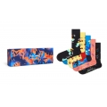 Happy Socks Tagessocke Crew Tropical Night Gift Set blau/orange <b>Geschenkbox </b> - 5 Paar