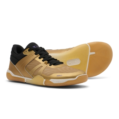 Xero Shoes Barfussschuhe Indoor X1 Low (Minimal-Basketball) gold/schwarz Herren