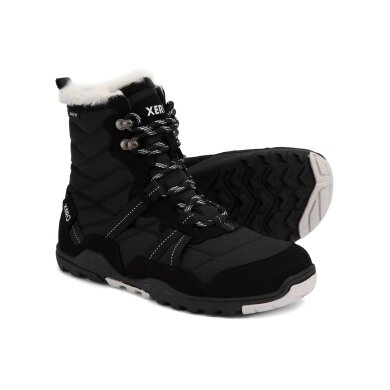 Xero Shoes Minimal-Winterstiefel Alpine Snow Boot (warm, wasserdicht, gefüttert) schwarz/weiss Damen