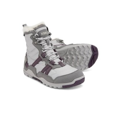 Xero Shoes Minimal-Winterstiefel Alpine Snow Boot (warm, wasserdicht, gefüttert) frostgrau/weiss Damen