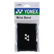 Yonex Schweissband Handgelenk Jumbo Logo Mitte 11x8cm schwarz 1er