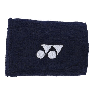Yonex Schweissband Handgelenk Yonex Logo Mitte 10x8cm dunkel navyblau 1er