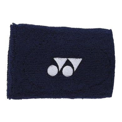 Yonex Schweissband Handgelenk Yonex Logo Mitte 10x8cm dunkel navyblau 1er