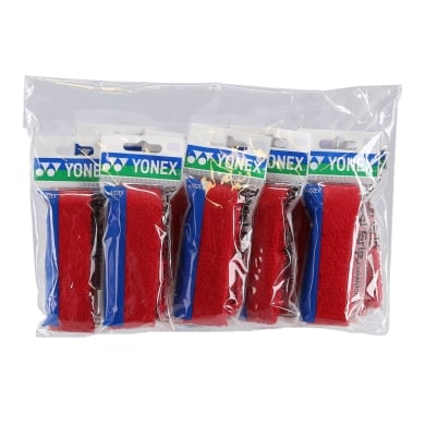 Yonex Overgrip Frottee Grip (Übergriffband) rot - 10 Stück im Beutel