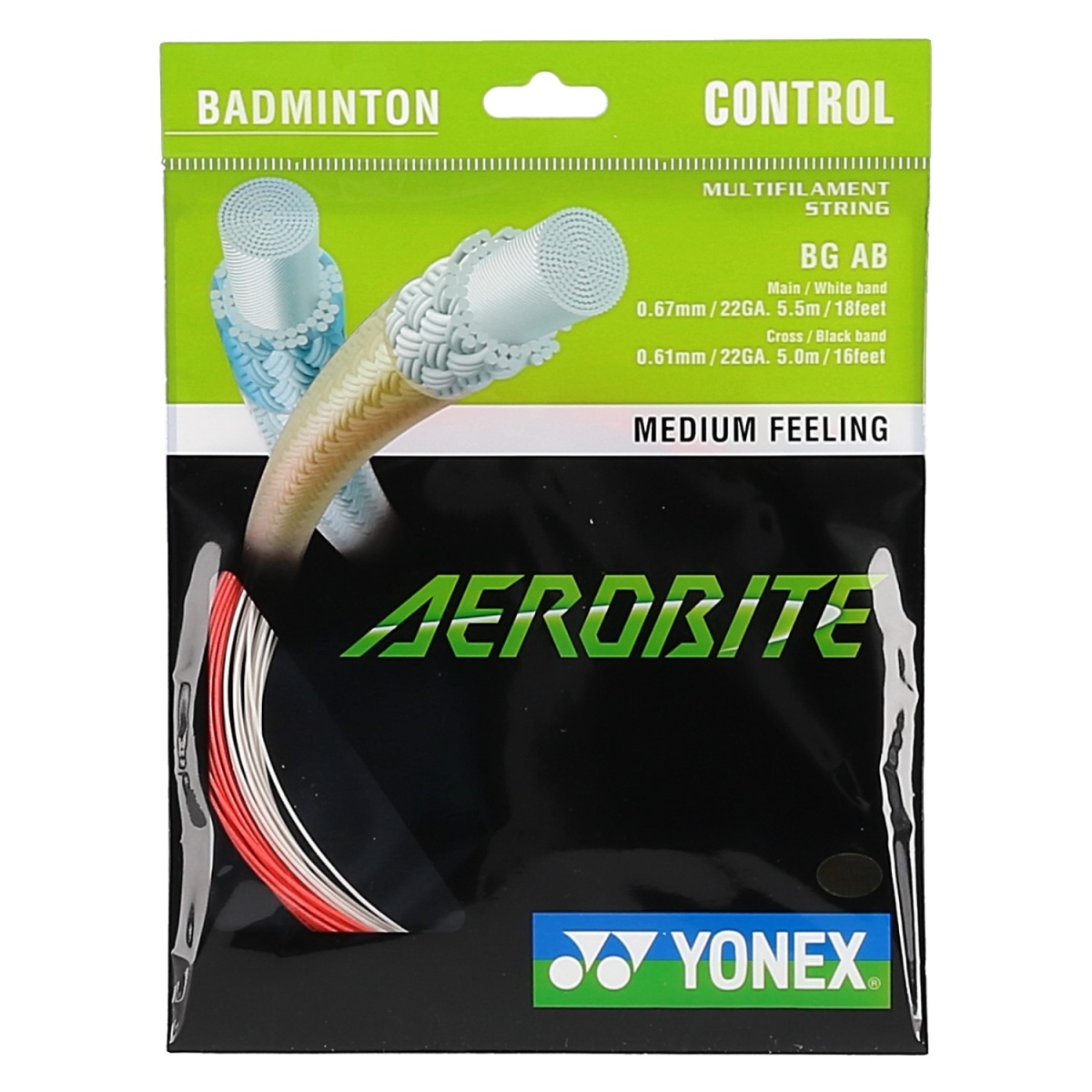Yonex aerobite Conjunto Corda Badminton disponível em três cores 