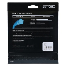 Yonex Tennissaite Poly Tour Spin (Haltbarkeit+Spin) schwarz 12m Set
