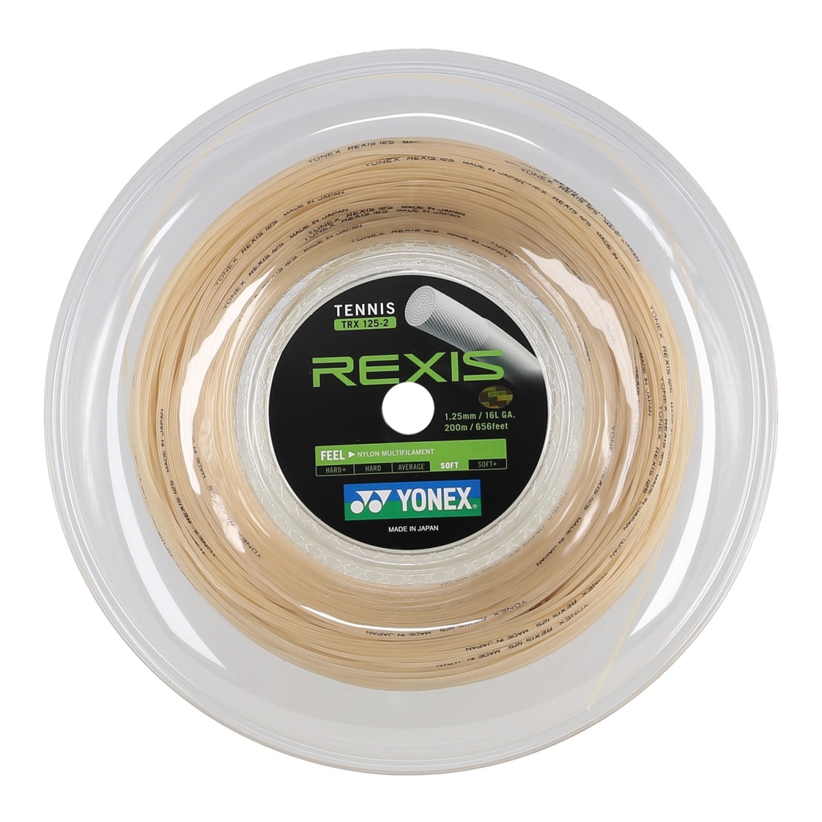 PROS PRO Eruption Tennissaite 200m - 1.18mm Neon-Grün Für Extremen Spin