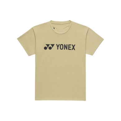 Yonex Sport-Tshirt Practice Logo 16856J (100% Polyester) 2026 khaki Jungen