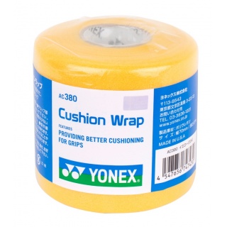Yonex Cushion Wrap 70mm (Polyurethane für bessere Grip-Dämpfung) gelb 70mm x 30m Rolle