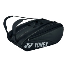 Yonex Racketbag Team Raquet (Schlägertasche, 3 Hauptfächer, Schuhfach) schwarz 12er