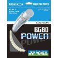 Yonex Badmintonsaite BG 80 Power (Power+Touch) weiss 10m Set