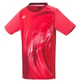 Yonex Badminton-Tshirt Practice (offizielles Shirt der Nationalmannschaft) 2024 rot Jungen