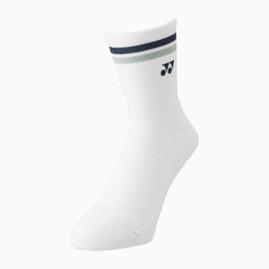 Yonex Sportsocke Crew 2025 weiss/navyblau - 1 Paar