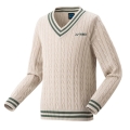 Yonex Sweater Pullover mit V-Ausschnitt beige Jungen