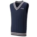 Yonex Weste Sweater mit V-Ausschnitt indigoblau Jungen