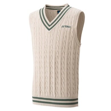 Yonex Weste Sweater mit V-Ausschnitt beige Jungen