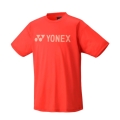 Yonex Sport-Tshirt Practice YJ0046 Big Logo (100% Polyester) 2025 rot Jungen