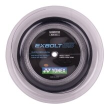 Yonex Badmintonsaite Exbolt 65 (Kontrolle) schwarz 200m Rolle