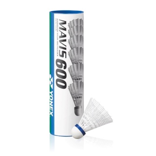Yonex Badmintonbälle Mavis 600 Nylon weiss Dose <b>10x6er im Karton </b>