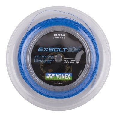 Yonex Badmintonsaite Exbolt 65 (Kontrolle) blau 200m Rolle
