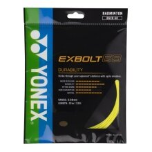 Yonex Badmintonsaite Exbolt 68 (Haltbarkeit) gelb 10m Set