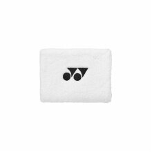 Yonex Schweissband Handgelenk Yonex Logo Mitte 10x8cm weiss 1er