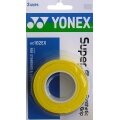 Yonex Overgrip Super Grap 0.6mm (Komfort/glatt/leicht haftend) gelb 3er