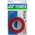 Yonex Overgrip Super Grap 0.6mm (Komfort/glatt/leicht haftend) rot 3er