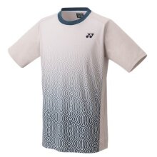 Yonex Badminton-Tshirt Practice (100% Polyester) 2024 beige/blau Herren