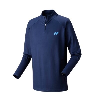 Yonex Tennis-Langarmshirt 1/2 Zip Club Team marineblau Herren