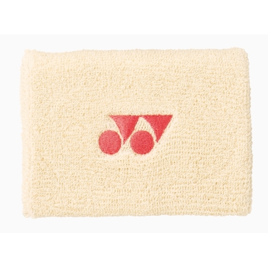 Yonex Schweissband Handgelenk Yonex Logo Mitte 10x8cm beige 1er