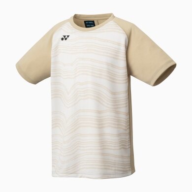 Yonex Sport-Tshirt Club Team YJ0050 (100% Polyester) 2025 beige Jungen