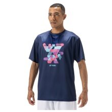 Yonex Sport-Tshirt Graphic Practice YM0043 (100% Polyester) 2025 indigo marineblau Herren