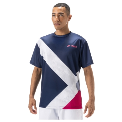 Yonex Trainings-Tshirt Practice Graphic YM0044 (100% Polyester) 2024 indigoblau Herren