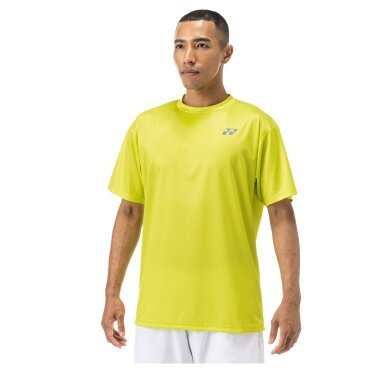 Yonex Trainings-Tshirt Practice Small Logo YM0045 (100% Polyester) 2024 limegelb Herren