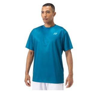 Yonex Trainings-Tshirt Practice Small Logo YM0045 (100% Polyester) 2024 blaugrün Herren